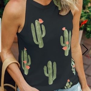 Cactus Halter Top
